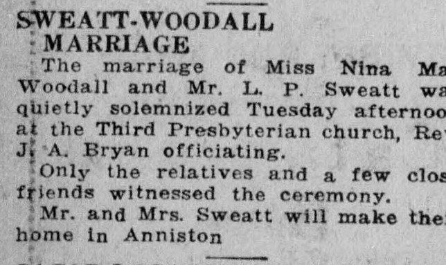 Nina Mae Woodall-L.P. Sweatt